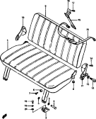 116 - REAR SEAT (TYPE 1 : SJ410, SJ410Q, SJ410V)