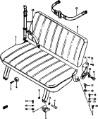 117 - REAR SEAT (TYPE 1:SJ410/Q/V:E02,E07,E15,E18,E19,E22,E25,E34,E39,E46)