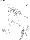140A - PEDAL/PEDAL BRACKET (TYPE 3:LHD:AT)