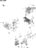 128E - ENGINE MOUNTING (D13A)