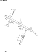 172A - DELIVERY PIPE/FUEL INJECTOR (K12B)