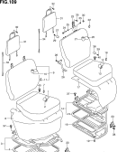 109 - FRONT SEAT (LHD:N/SEAT BACK FASTENER)