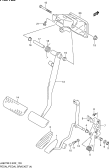 103 - PEDAL AND PEDAL BRACKET (LHD:AT:N/AUTO CRUISE)