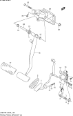104 - PEDAL AND PEDAL BRACKET (LHD:AT)