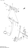 105 - PEDAL AND PEDAL BRACKET (RHD:AT)
