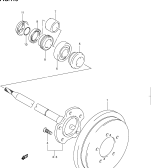 115 - REAR AXLE AND BRAKE DRUM