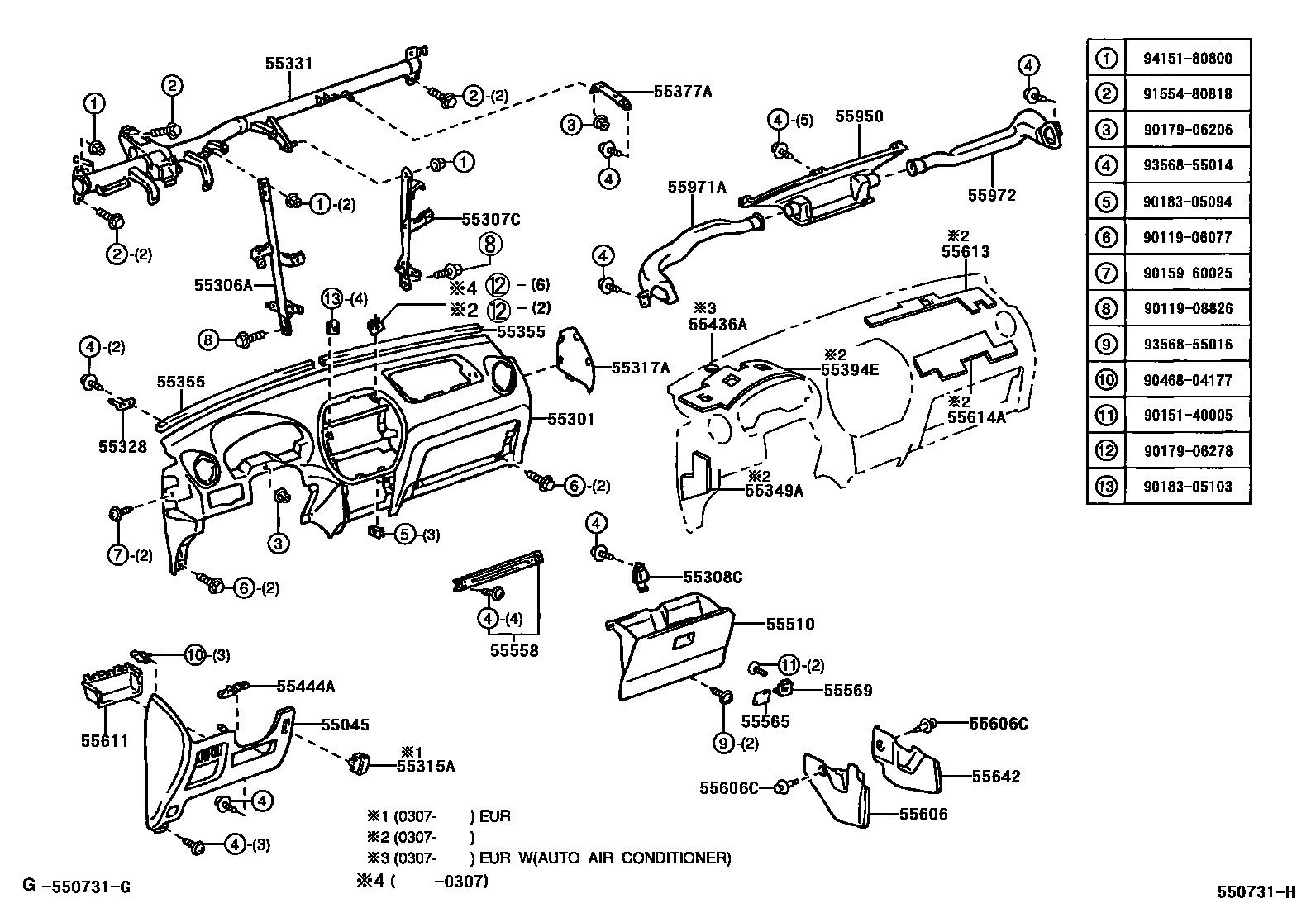 ЕВРОПА, RAV4 662220, ACA20L-AZPNKV, 55-51 ТОРПЕДА И ДЕТАЛИ - Catcar.info