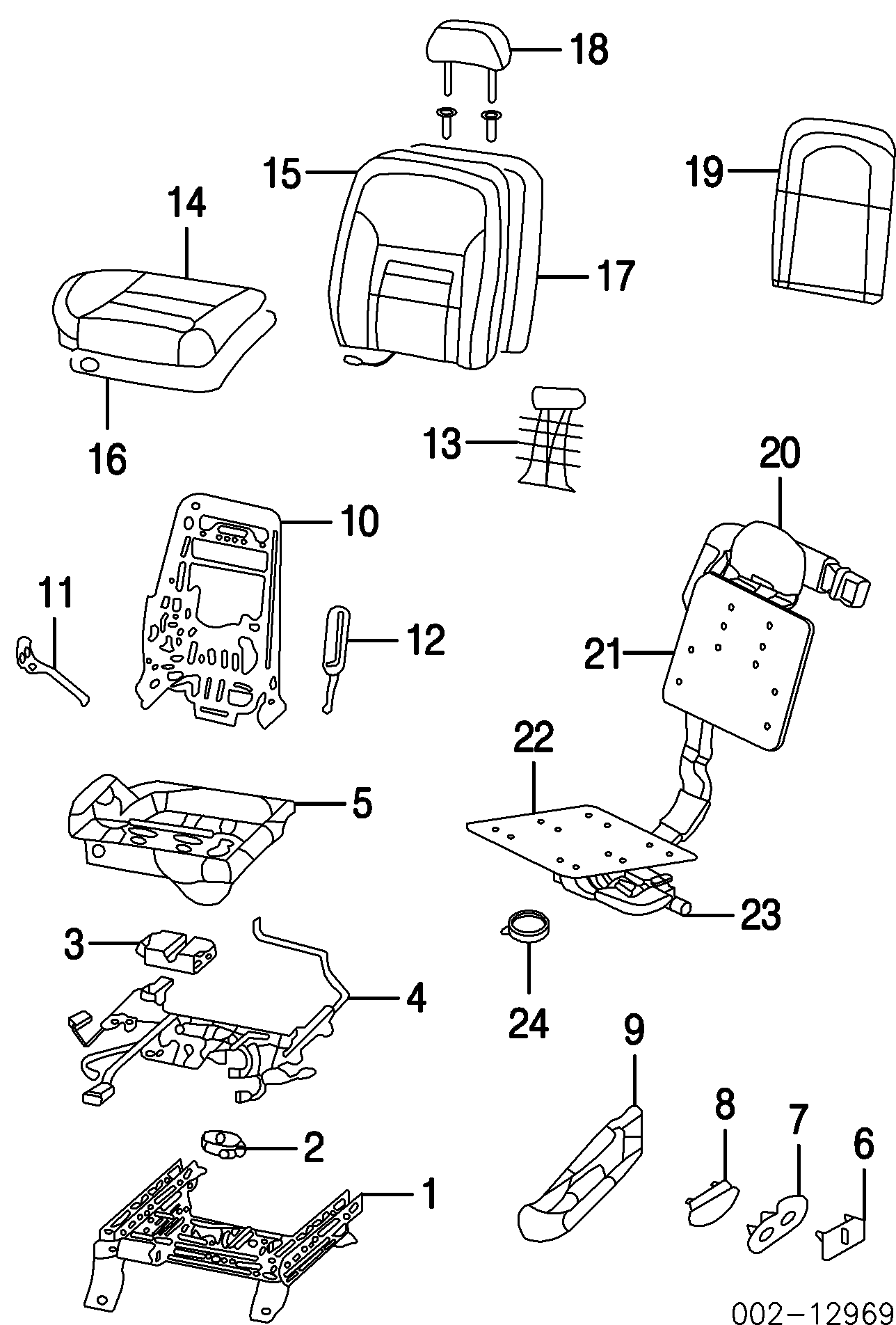 Механизм переднего сиденья Мерседес w220