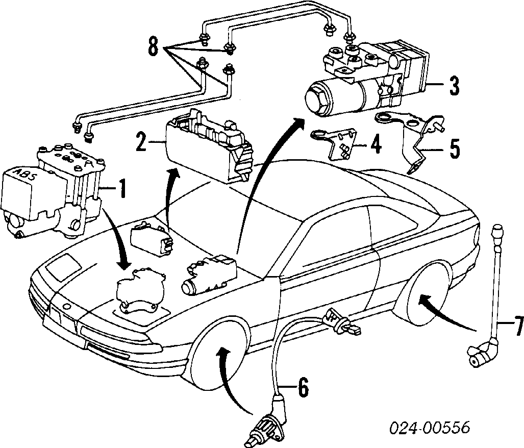 Схема abs bmw e38