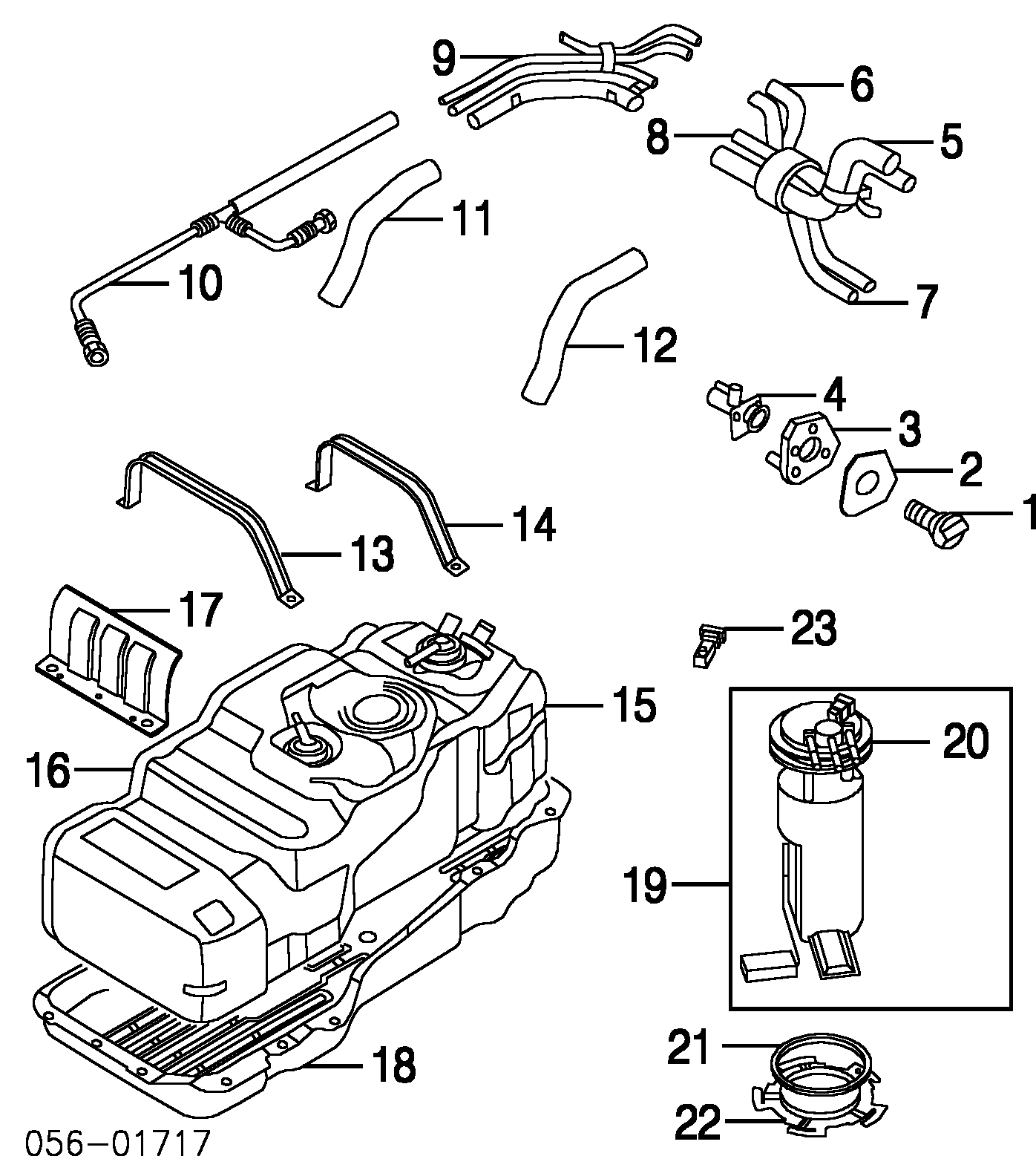 2004 Isuzu, Rodeo, S, FUEL TANK 