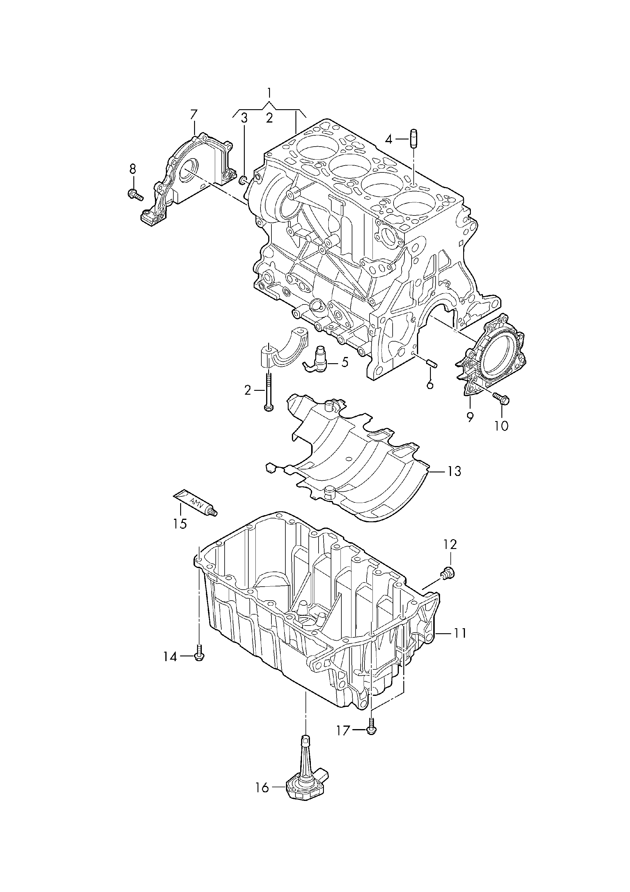 VW, Crafter Europe, 2019 (SZ-J-000 001 >>), Engine, 10335 - Catcar  