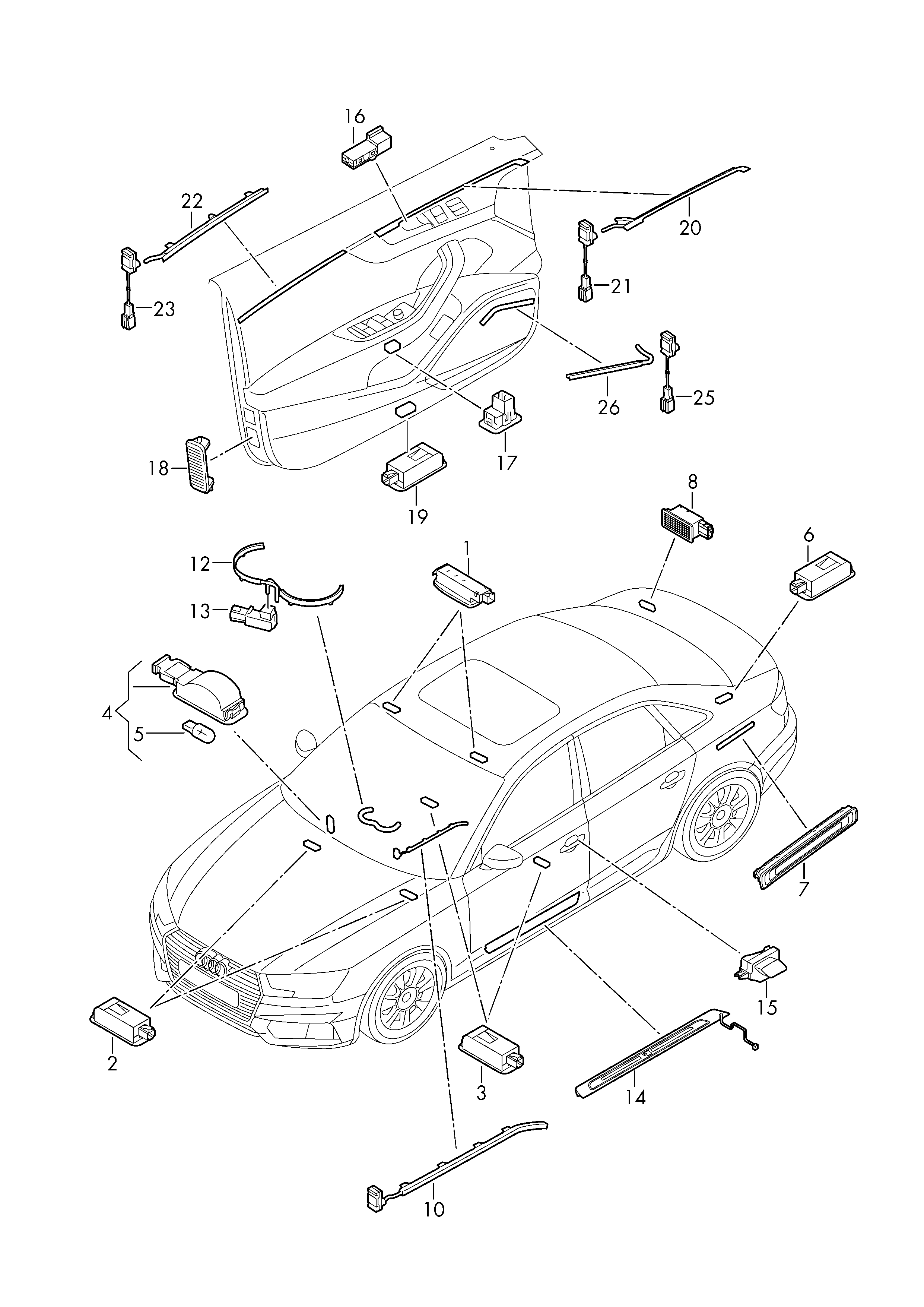 AUDI, Audi A4L FAW-VW, 2019, Electrics, 94710 - Catcar.info 