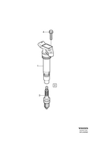 Ignition coil, spark plug, ignition cable    , B6304T4