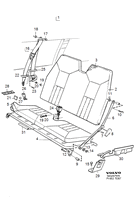 Дополнительное сидение ремень дополнительного сидения 9166119 Год относится к сидению, а не автомобилю.,ALTER 2 1996-. , 5DRS S.R