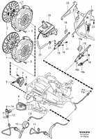 Сцепление управление сцеплением 2WD TURBO L.H.D S70 CH 460000-, V70 CH 395002-, C70 1998- , B5244T, M56