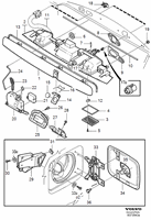 Система замыкания крышка багажника люк бака  S70 